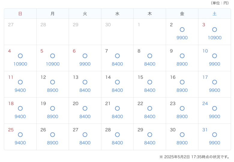 Tokyo Disneysea ticket calendar May