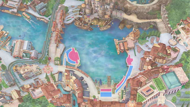 Tokyo Disneysea Believe! ～Sea of ​​Dreams～ Disney premier access view map