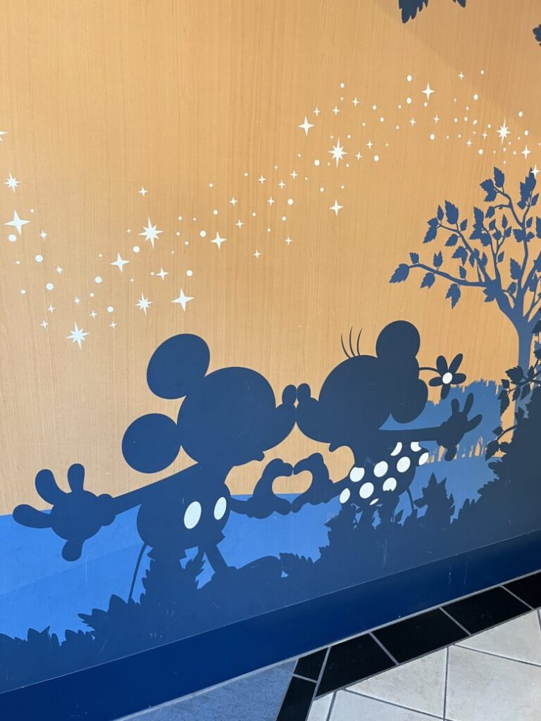 Disney store's wall
