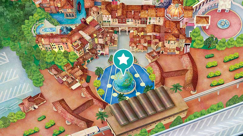 Tokyo Disneysea plaza map