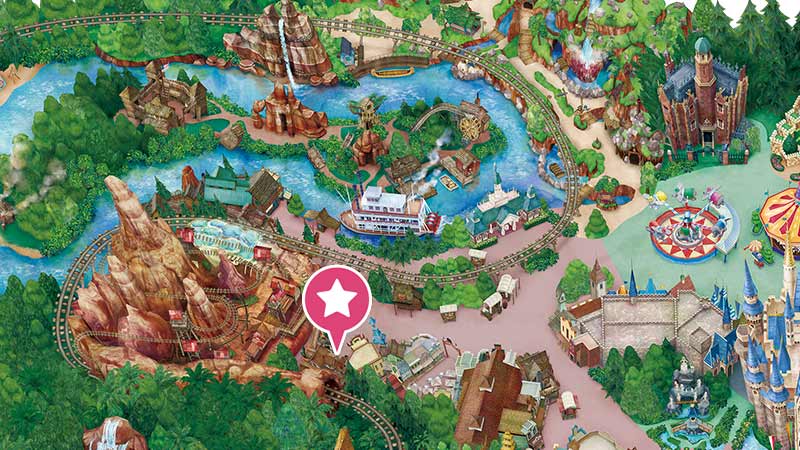 Tokyo Disneylaand Westernland map