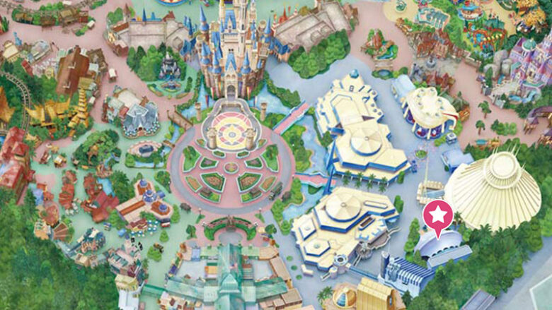 Tokyo Disneyland show base access map