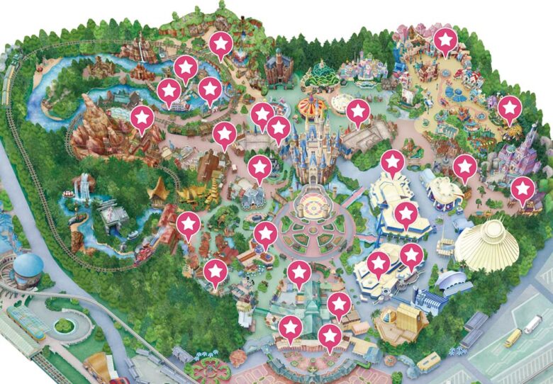 Tokyo Disneyland AED map