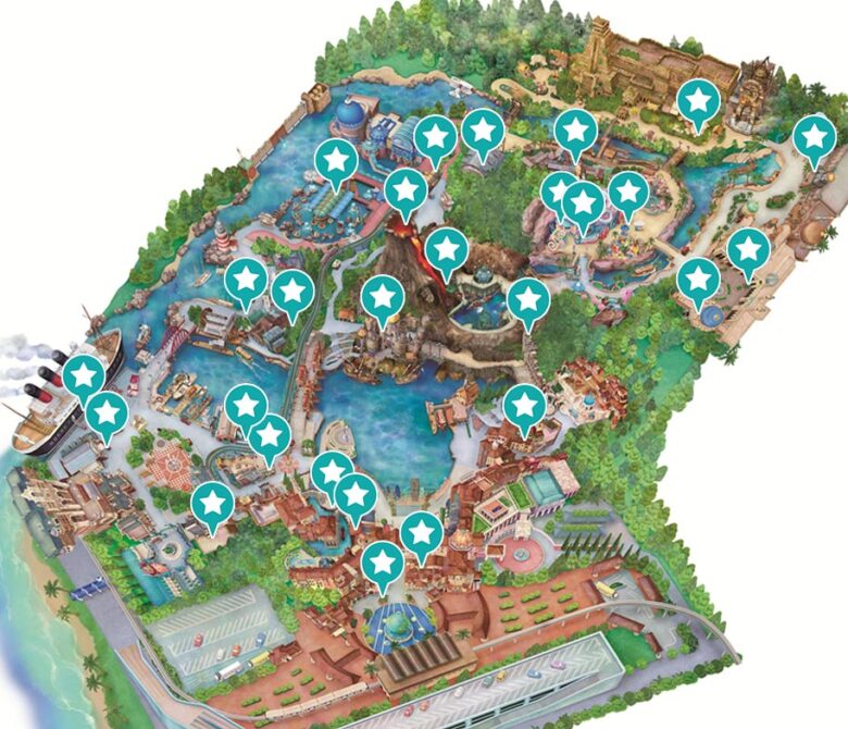 Tokyo Disneysea AED map