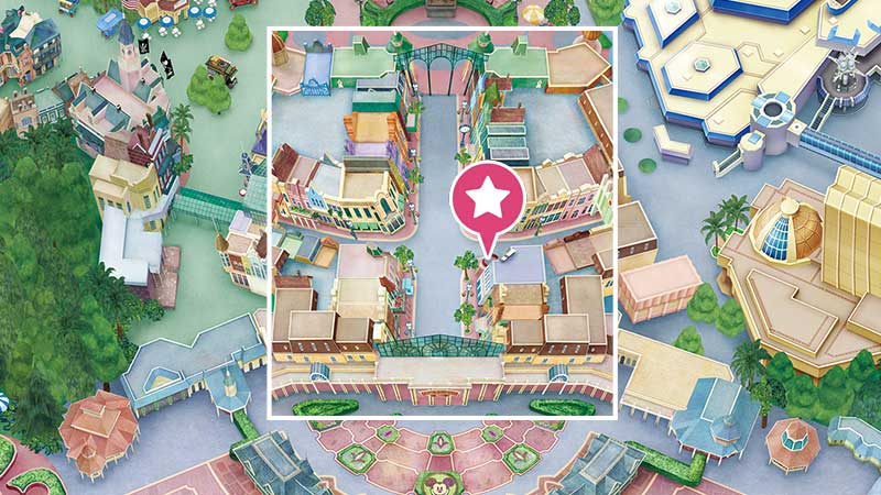 Tokyo Disneyland shop grand emporium map
