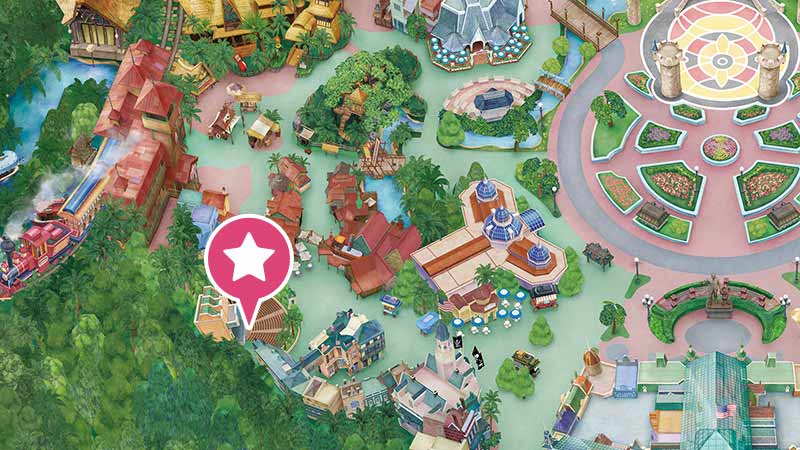 Tokyo Disneyland Theatre Orleans map