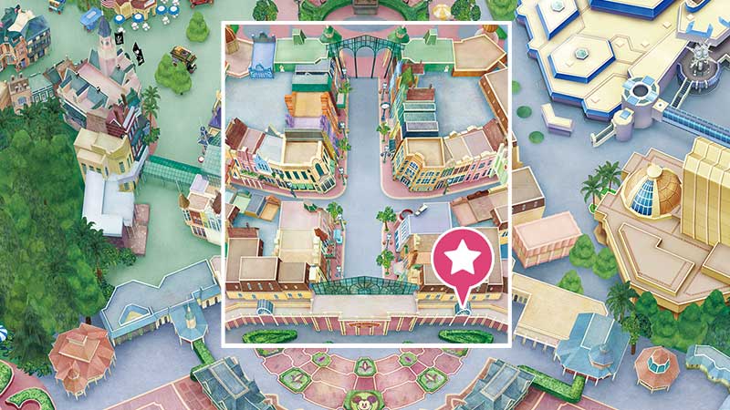 Tokyo Disneyland camera center map