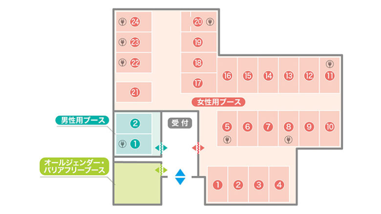 Tokyo Disneyresort IKSPIARI Halloween changing space Floor map