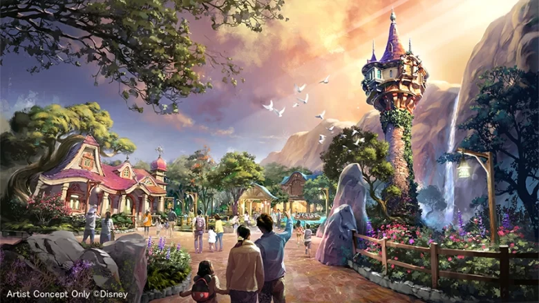 Tokyo Disneysea fantasy springs Rapunzel forest Complete image