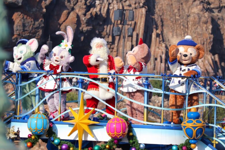 Tokyo Disneysea show disney christmas greetings
