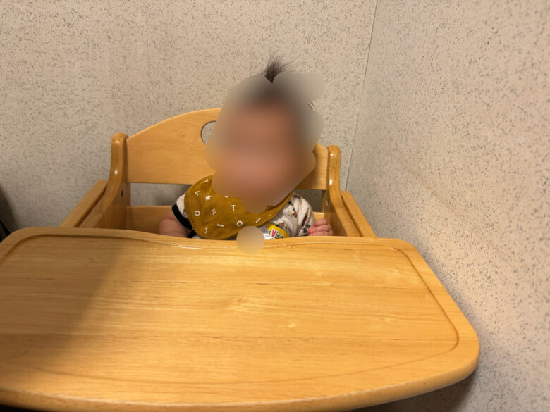 chair with table in Tokyo Disneysea baby center