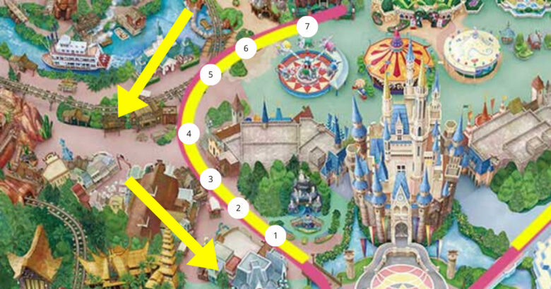 Tokyo Disneyland parade Disney Christmas Stories float stop locations