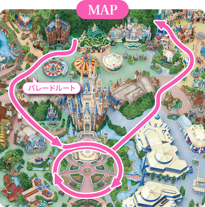 Tokyo Disneyland parade Minnie @Fantasyland route