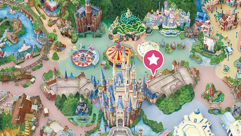 Tokyo Disneyland attraction mickey's philharmagic access map