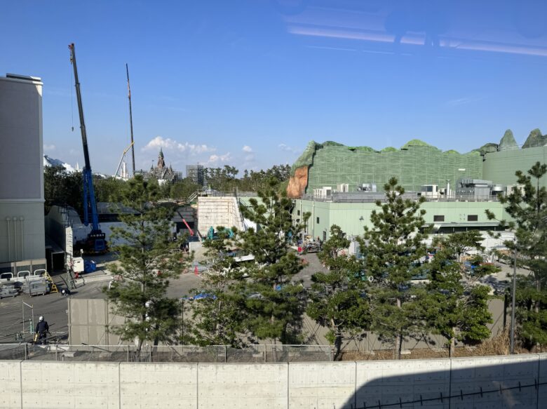 Construction underway at the Fantasy Springs area at Tokyo DisneySea
