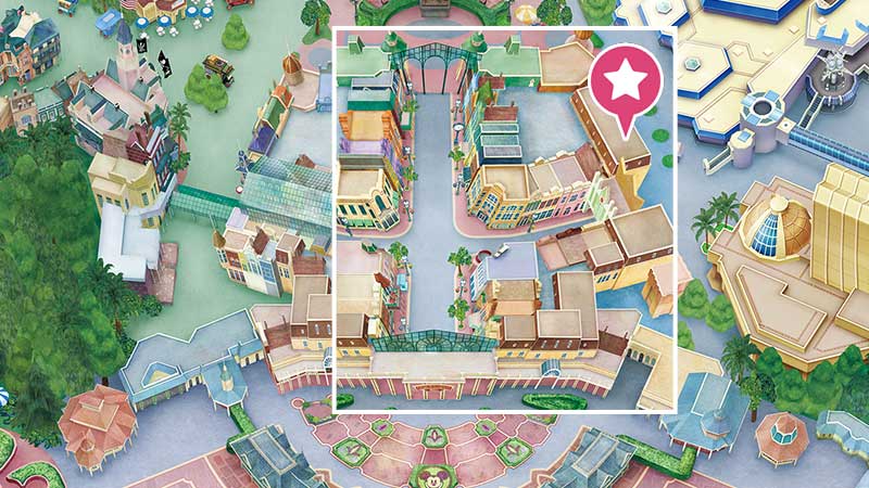 Tokyo Disneyland shop toy station access map
