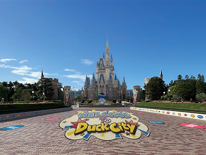 Tokyo Disneyresort Disney Pal-Palooza Donald's Quacky Duck City 
decoration