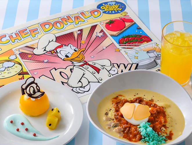 Tokyo Disneyresort Disney Pal-Palooza Donald's Quacky Duck City 
food menu