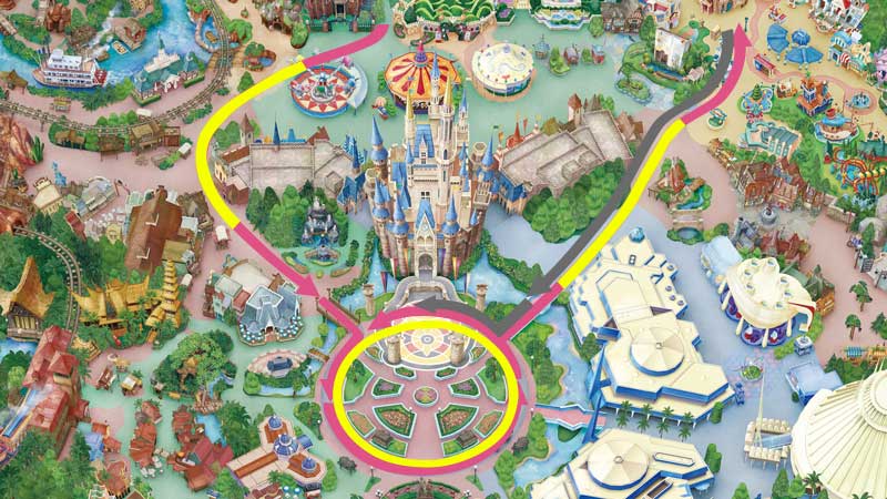 Tokyo Disneyland parade route 
Quacky Celebration★Donald the Legend!