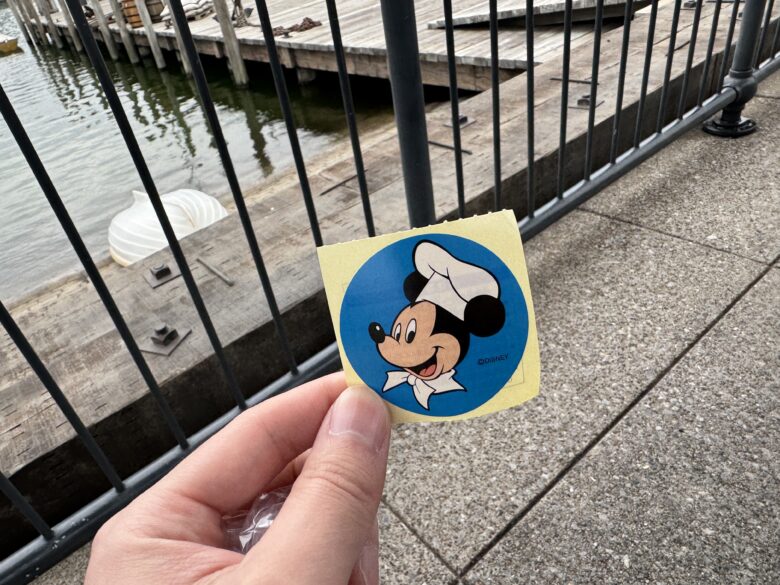 Chef Mickey stickers available at Tokyo Disney Resort