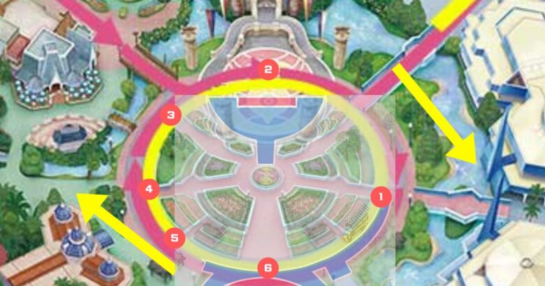 Tokyo Disneyland parade route
Quacky Celebration★Donald the Legend! Float stop position