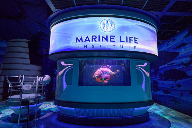 Tokyo Disneysea attraction Nemo & Friends Sea Rider marine life