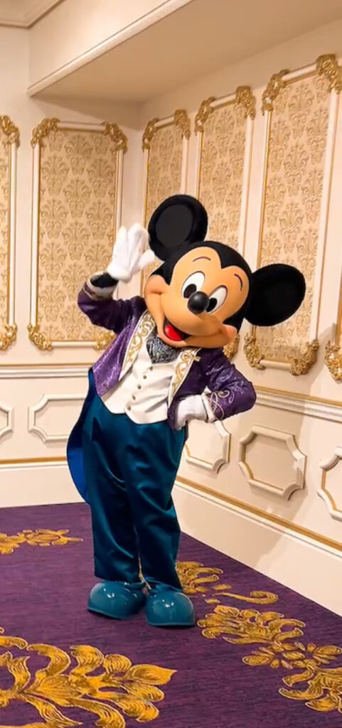 Mickey Mouse in Tokyo Disneysea fantasy springs hotel