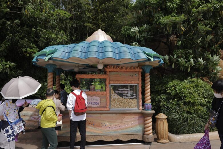 東京ディズニーシーのポップコーンワゴン