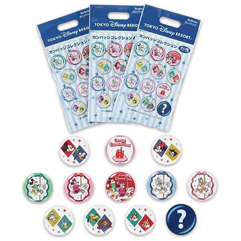 全12種類のうち2個が入る600円のカンバッジセット